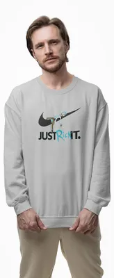 Produktbild von D&B Design Uni Pullover SWMO00050 Rick And Morty HellGrau-Größe 2XL