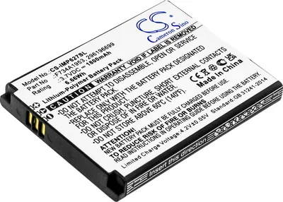 Image de TECHTEK Batterie compatible avec [Ingenico] IMP627, IMP627-USBLU01A, IMP657, IMP657-USJRS01A, iSMP4 remplace 296196699, pour F734A1953