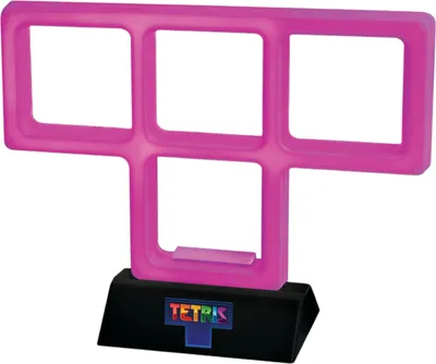 Obrázek produktu pro Dekorativní lampa Tetris ve fialové barvě - noční světlo pro hráče retro her
