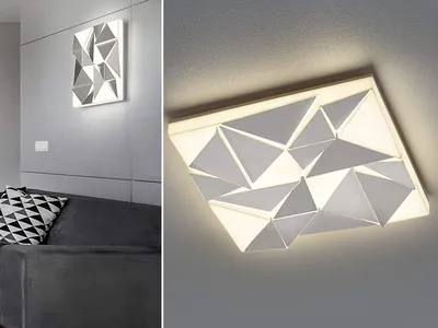 Obrázok produktu pre LED stropné svietidlo TRINITY s diaľkovým ovládaním, stmievateľné, nočné svetlo - 60x60cm