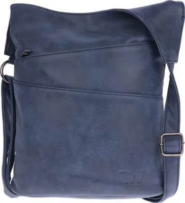 Produktbild von Damen Tasche Umhängetasche Beuteltasche Hobo Handtasche Crossover Leder Optik Blau