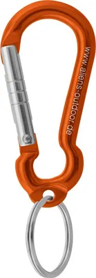 Mini Ring 6 cm Materialkarabiner von Aliens; orange; aus Aluminium; für Klettern geeignet.