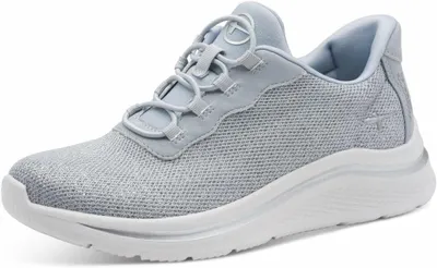 Produktbild von Tamaris Damen Sneaker Hellblau mit strukturiertem Mesh-Obermaterial und Elastik-Schnürsystem