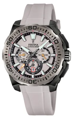 Produktbild von Festina Herrenuhr Chrono Bike Armbanduhr Kautschuk grau UF20726/1