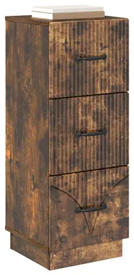 Produktbild von vidaXL Schubladenschrank Geräucherte Eiche 33 x 34,5 x 87 cm