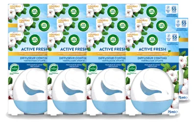 Immagine prodotto di 12 deodoranti per ambienti Air Wick Deco Sphere, profumo di cotone, capacità 75 ml - confezione  - 12 pezzi