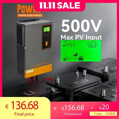 Produktbild von 48V MPPT Solarladeregler - Solarregler - Batterieregler - Solar-Ladegerät - Batterieladegerät