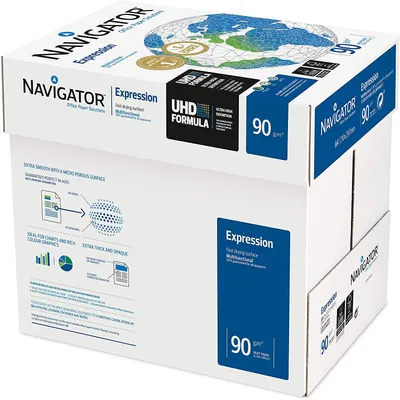 Produktbild von 2500 Blatt Navigator Expression Inkjet / Kopierpapier 90g/m² A4 Papier
