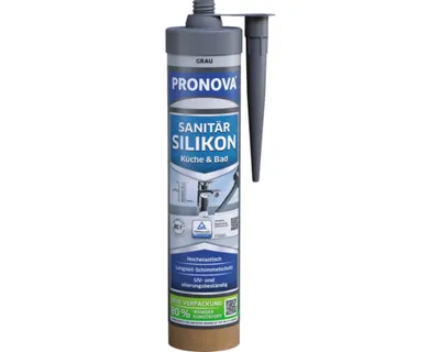 Produktbild von PRONOVA ECO Sanitärsilikon grau 280 ml