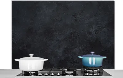 Produktbild von KitchenYeah®  Spritzschutz Küche - Küchenrückwand - Wandschutz für Herd und Spüle - Beton - Design - Retro 120x80 - Alu-Dibond (Alternative zum Spritzschutz aus Glas) - Hitzebeständig - Herdspritzschu