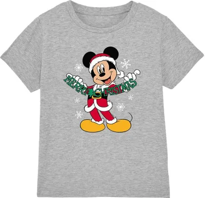 Productafbeelding van Disney - "Vrolijk Kerstfeest" T-shirt voor kinderen, model TV3394 (128) (Sport Heide)