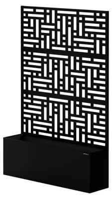 Immagine prodotto di Pergola con fioriere, griglia per piante rampicanti, per giardino, in metallo, Jan Nowak ROSE, 1200 x 1800 x 300 mm, colore nero