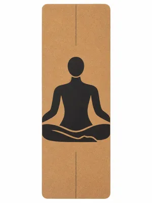 Produktbild von Korkmatte 61x183 cm mit Aufdruck TOTAL BALANCE für Yoga, Fitness und Pilates