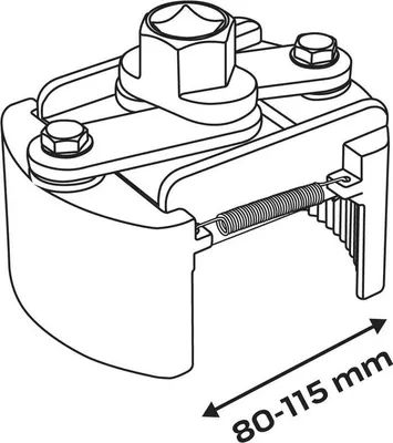Produktbild von Automatischer Ölfilterschlüssel 80–115 Mm – T N11-380