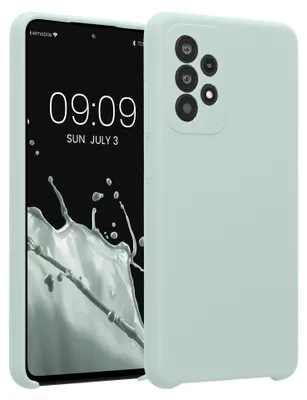 Produktbild von kwmobile Hülle kompatibel mit Samsung Galaxy A52 / A52 5G / A52s 5G - Hülle Silikon gummiert - Handyhülle - Handy Case in Cool Mint