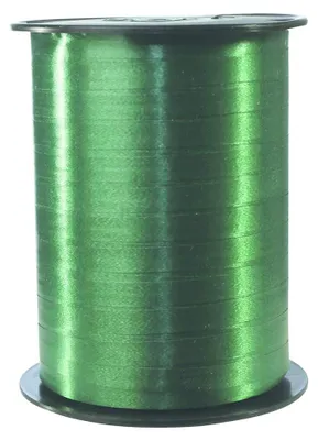 Produktbild von Geschenkband auf Spule 7 mm x 500 m - glatt glänzend dunkelgrün