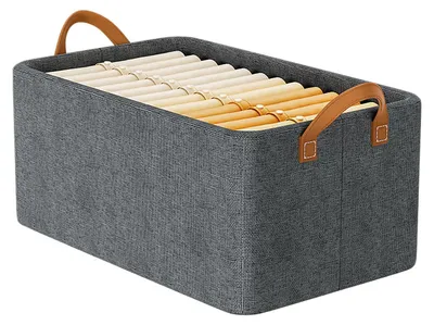 Produktbild von Aufbewahrungsboxen 26L - Zusammenklappbar - Kleideraufbewahrung - Stahlrahmen - Langlebiges Material - Multifunktionale Aufbewahrungslösung - Aufbewahrungsbehälter