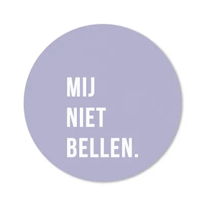 Produktbild von MuchoWow® Mauspad Mousepad Zitate - Sprichwörter - Ruf mich nicht an. - Violett - Weiß 20x20 cm - Mousepads - Maus Mat - Pad - Mausunterlage - Schreibtischmatte