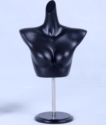 Image de X+1 Sein Mannequin noir laqué mat de haute qualité sans tête avec plaque métal Femme