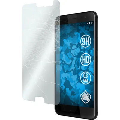 Produktbild von 3er-Pack PhoneNatic Glas-Folie klar  kompatibel mit HTC U11 - Panzerglas für U11
