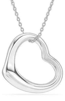 Immagine prodotto di Collana da donna Bibei con ciondolo a cuore asimmetrico in argento sterling 925, modello BICLL041