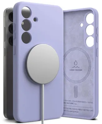 Obrázek produktu pro Silikonové pouzdro Ringke MagSafe pro Samsung Galaxy S25 - fialové
