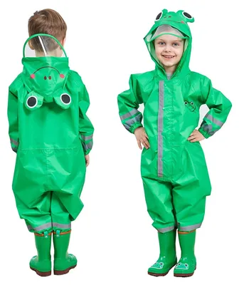 Productafbeelding van Omgoods - Kinderen Regenjas met Kap, Lichtgewicht en Waterdicht