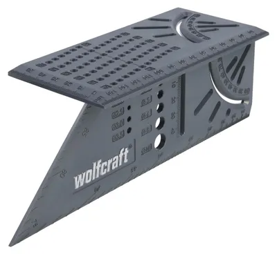 Produktbild von wolfcraft GmbH 5208000, Gehrungsquadrat, Grau, CE, 15 cm, 27,5 cm, 6,6 cm