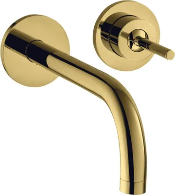 Immagine prodotto di hansgrohe AXOR Uno mitigeur monocommande de lavabo encastré, rosettes pour montage mural, saillie 165mm, 38113990, 38113990