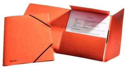 Produktbild von Prešpánový obal s gumičkou Esselte oranžový