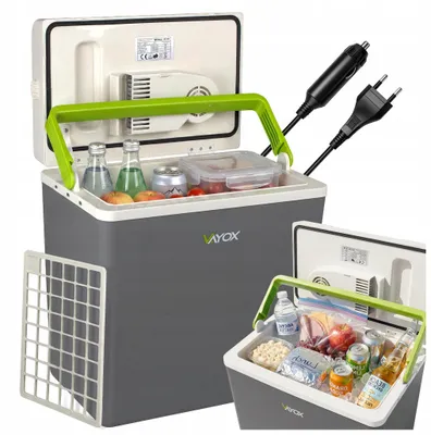Produktbild von Vayox 22L Kühlbox, Kühlen & Warmhalten VA-T23, 12/230V Auto & Steckdose, Grau