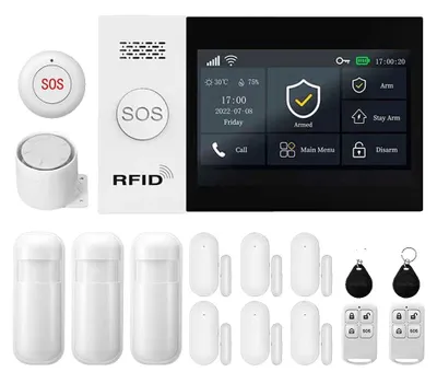 Produktbild von Hausalarmanlage, 4G-Konnektivität, intelligente App-Steuerung, EU-Stecker