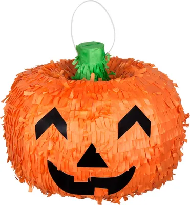 Immagine prodotto di Zucca pignatta decorazione di Halloween per bambini arancione 32cm - taglia unica