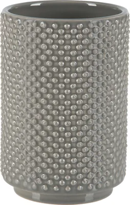 Produktbild von Spirella Zahnputzbecher Zahnbürstenhalter "Mero" 8x8x11,5 cm Steinoptik - Taupe
