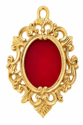 Produktbild von Wand-Reliquiar vergoldet Höhe 11 cm, KI-generiertes Bild