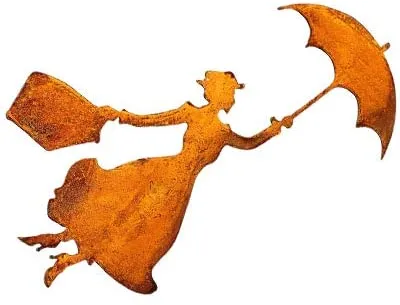Produktbild von Mary Poppins Metall Rost Gartendeko Edelrost rostiger zum hängen