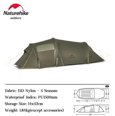 Immagine prodotto di Tenda da trekking, design spazioso, resistente alle intemperie, 2 persone