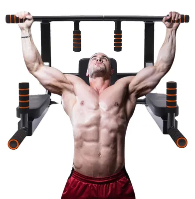Obrázek produktu pro Hrazda, montáž na zeď, nosnost 200 kg, černá