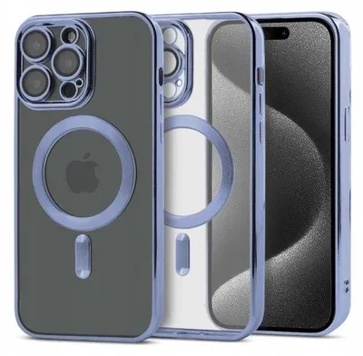 Image de ETUI POUR iPhone 14 PRO MAGSAFE MAGSHINE HANDLING BLUE + GLASS