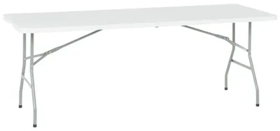 Produktbild von Klapptisch 9802, 200x74x74 cm, stabiler Falttisch aus HDPE und Metall für den Innen- und Außenbereich