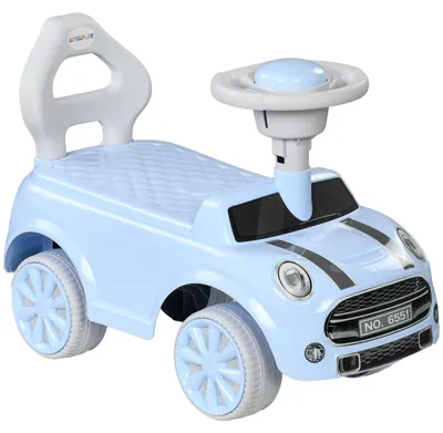 Image de Voiture à pédales AIYAPLAY pour enfants, véhicule pour enfants avec volant, klaxon et dispositif anti-basculement