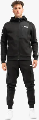 Produktbild von Herren Trainingsanzug mit Kapuze normale Passform BULOUGH Black/White M Lonsdale