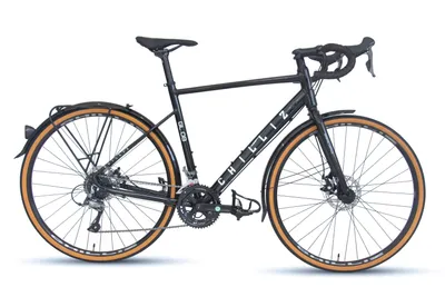 Produktbild von CHILLIZ Gravelbike 28 Zoll GL.08 schwarz-glänzend Rahmenhöhe 57 cm Damen Herren 16 Gänge mech. Scheibenbremse Schutzbleche