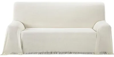 Multifunktionale Tagesdecke 300x260 cm, extra weich, naturfarben
