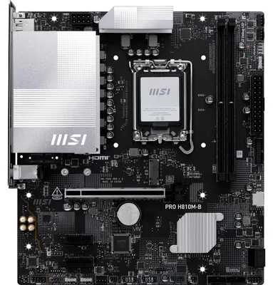 Image de MSI PRO H810M-B                      (H810,S1851,mATX,DDR5)
