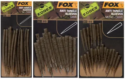 Produktbild von Fox Edges Camo Anti Tangle Sleeves - Tubes, Größe/Packungsinhalt:Gr. Standard / 25 Stück