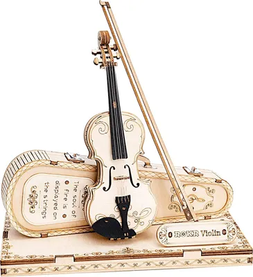 Produktbild von ROBOTIME Rokr 3D Holzpuzzle Violine Capriccio 82 Teile
