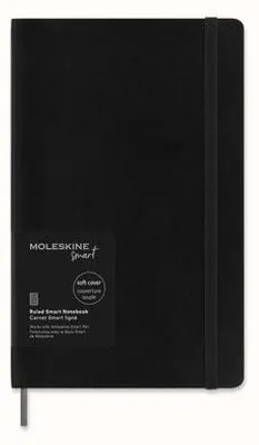 Produktbild von Moleskine Smart Notebook, Large, Ruled, Black, Soft Cover (5 x 8.25)