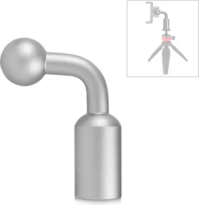 Produktbild von PULUZ Aluminiumlegierung 17mm Ball Head Bracket Base Adapter (Silber)