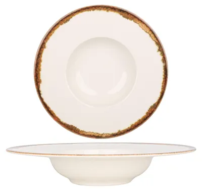 Produktbild von Kütahya Porselen Pasta Teller - Fluer Amber - Porzellan - 27 cm (400cc)